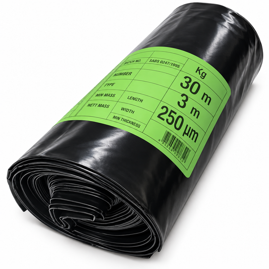 SABS Black 250mic x 3m