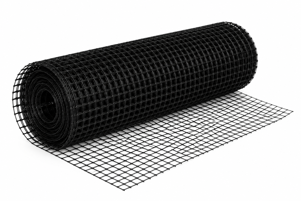 PLASTIC MESH 30X30 BLACK