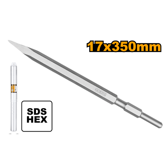 HEX CHISEL POINTED 17MMX350MM