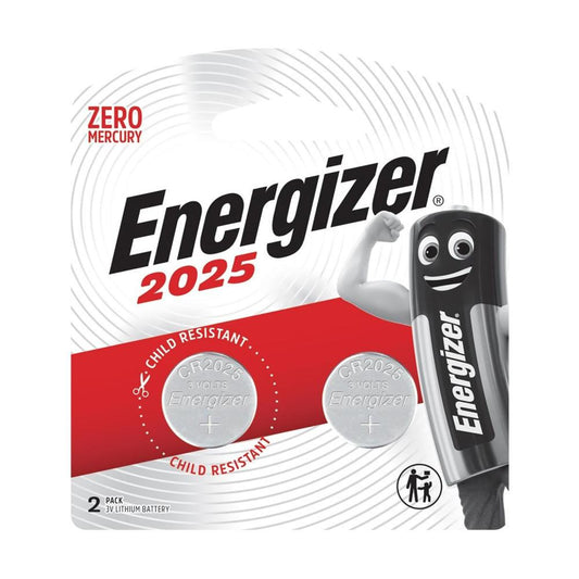ENERGIZER CR2025 3V LITHIUM COIN BATTERY 2