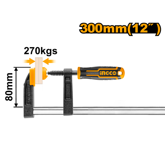 CLAMP F 80X300MM PLAS HND