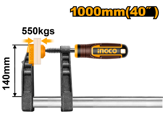 CLAMP F 120X400MM PLAS HND