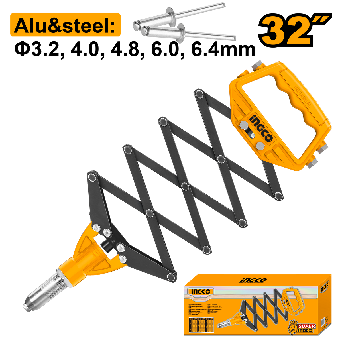RIVETER HAND CONCERTINA 815MM