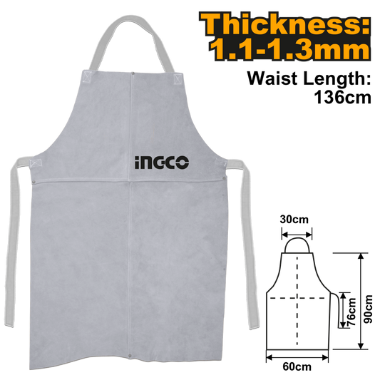 Leather welding apron