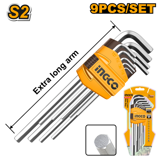 A/KEY 9PC 1.5-10MM XL CR V