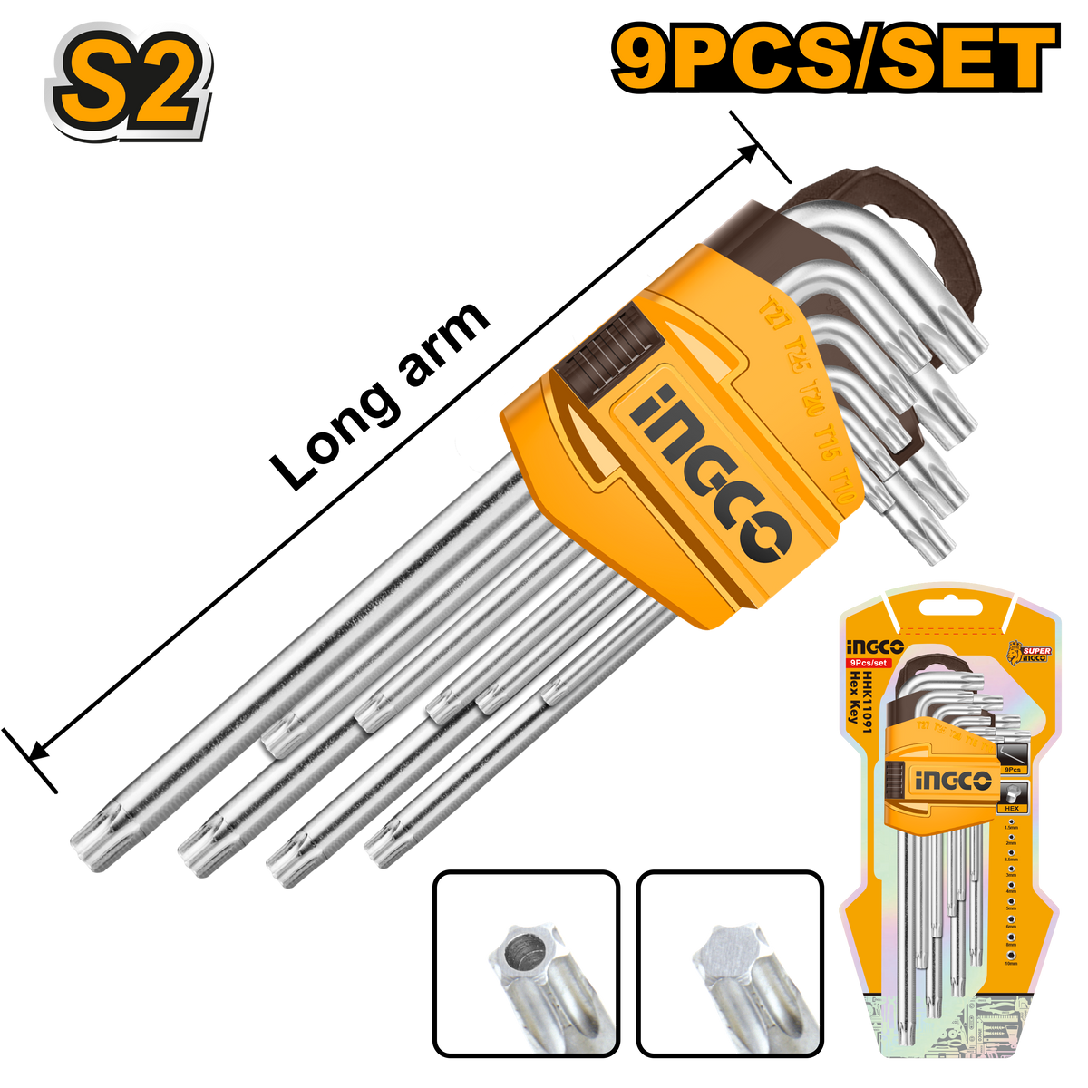 A/KEY 9PCS TORX T10 T50 CR V