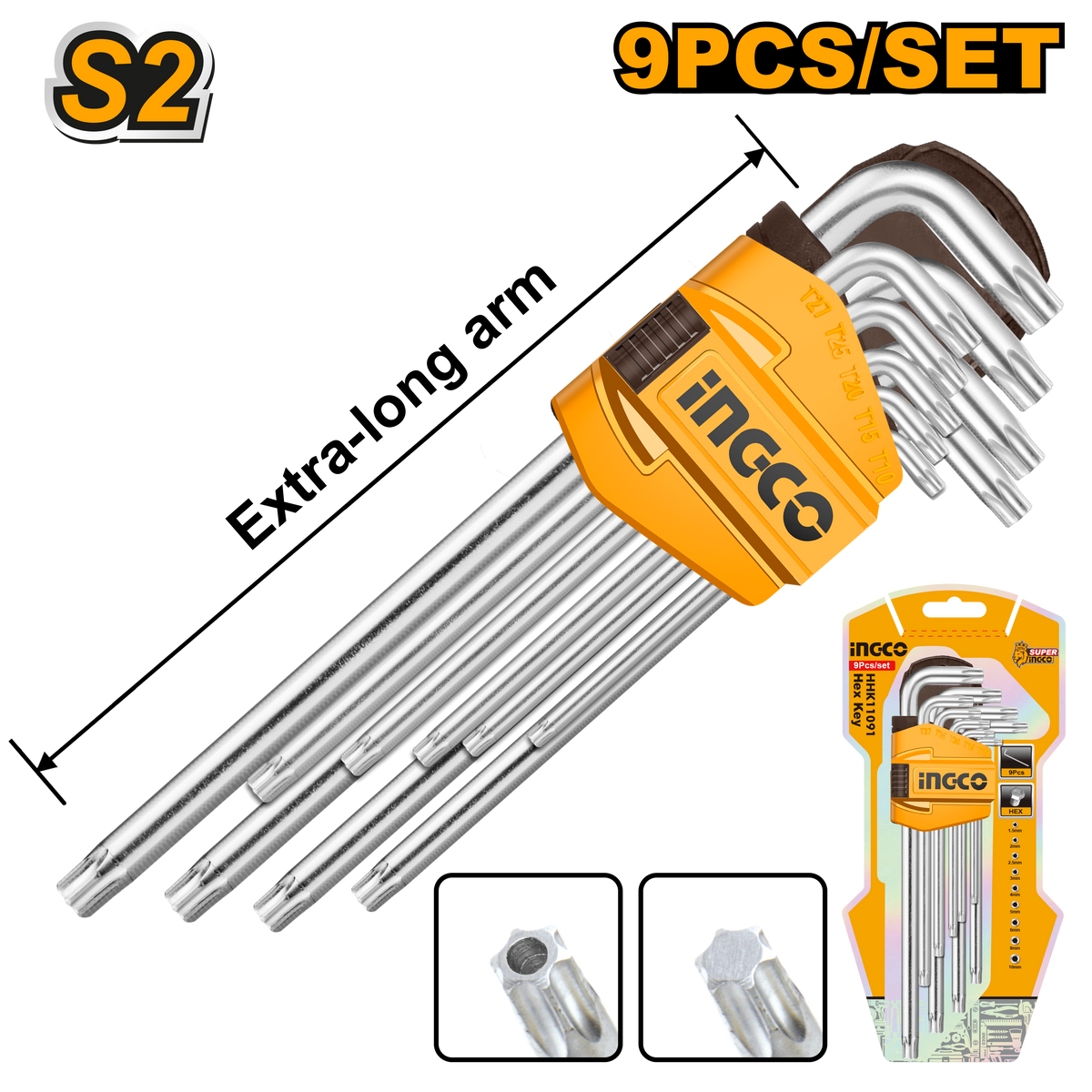 A/KEY 9PCS TORX XL T10 T50 CR V