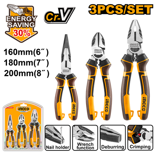PLIER SET 3P HL CR V