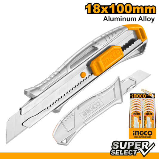 KNIFE 100MM S/OFF 18MM ALUM