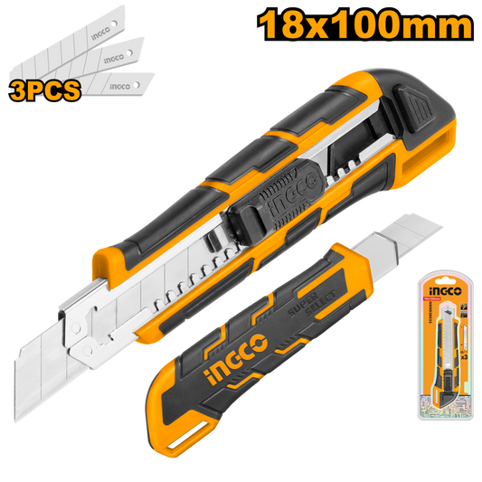 KNIFE 100MM S/OFF 18MM+3 BLADE
