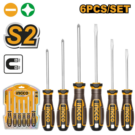 S/DRIVER S2 SET PH/SLOTTED 6PCS