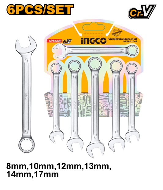 SPANNER SET COMBIATION 6PC