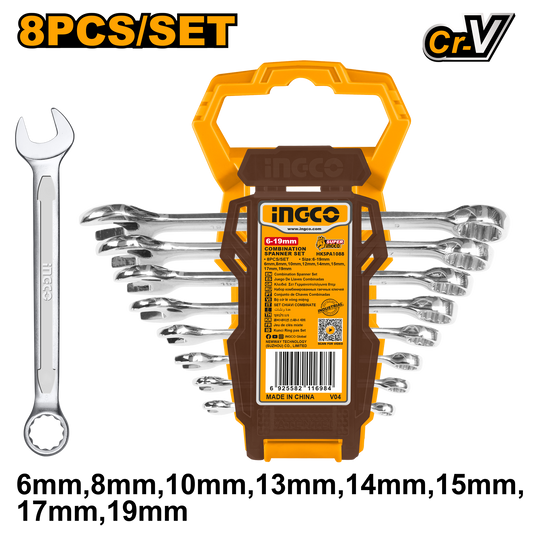 SPANNER SET INC 13MM IN CLIP 8PCS