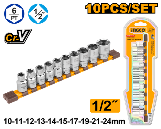 SOCKET SET 1/2``10PC