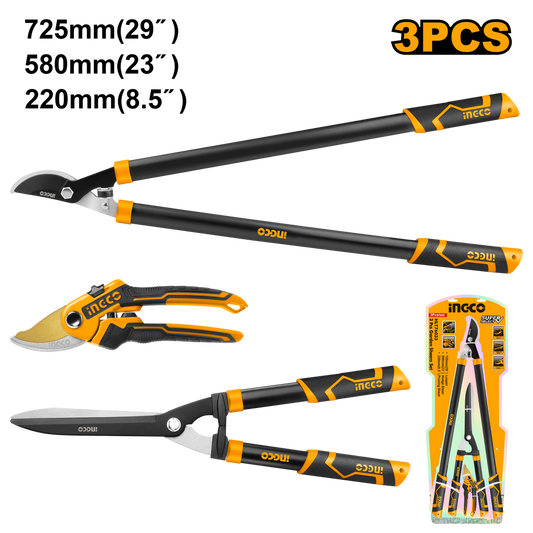 SHEAR GARDEN SET 220MM 557MM 725MM 3PC