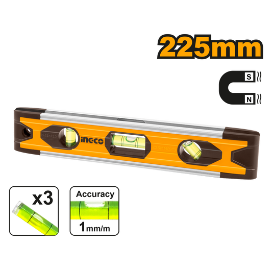 LEVEL TORPEDO 225MM MAGNETIC