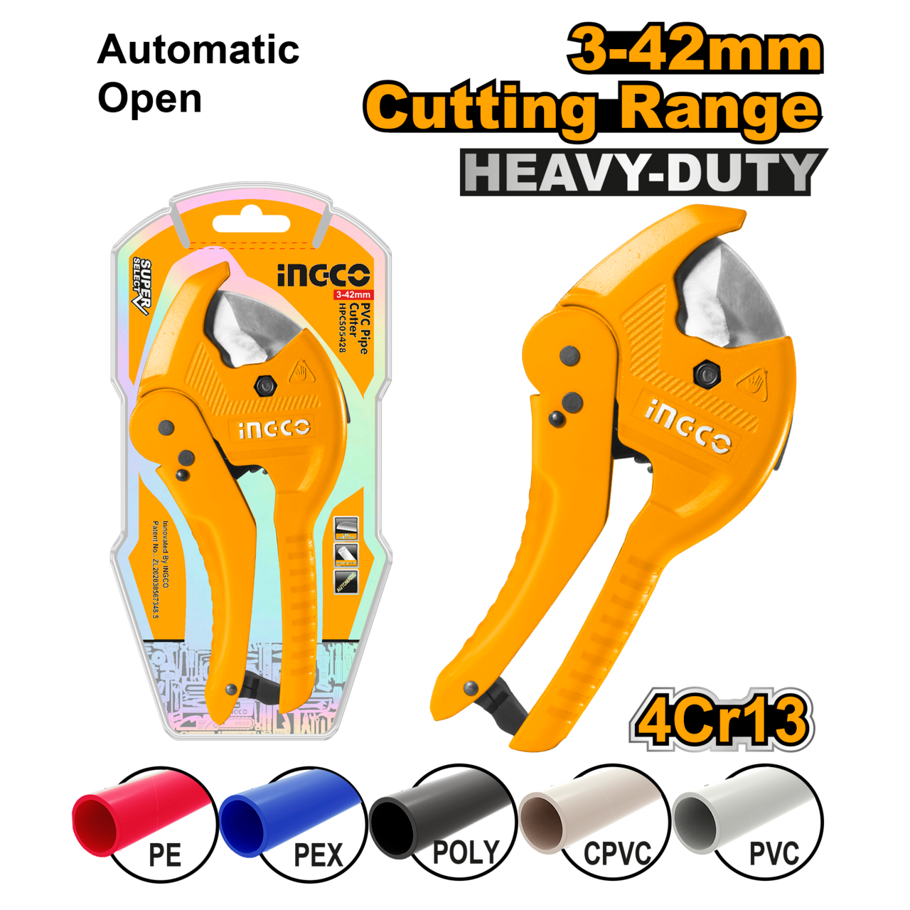 PIPE CUTTER PVC 3-42MM