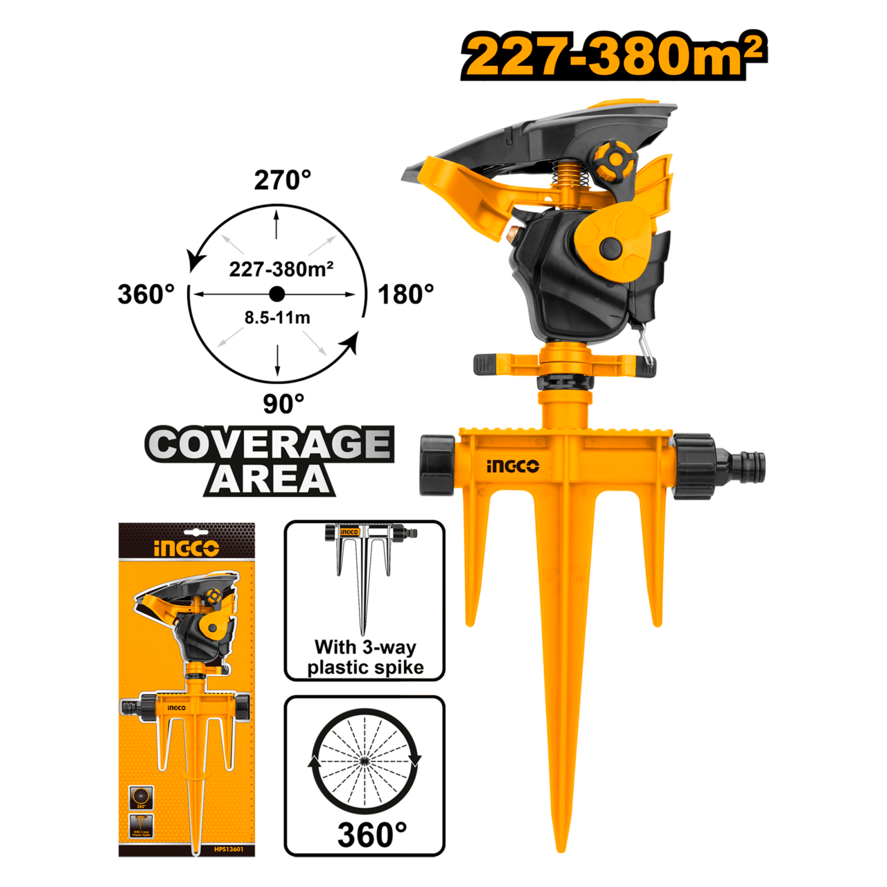 PLASTIC AUTO GEAR SPRINKLER