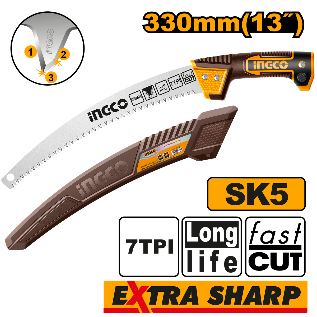 13`` PRUNING SAW 330MM 7TPI
