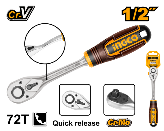 RATCHET 1/2" 72 TEETH CRV