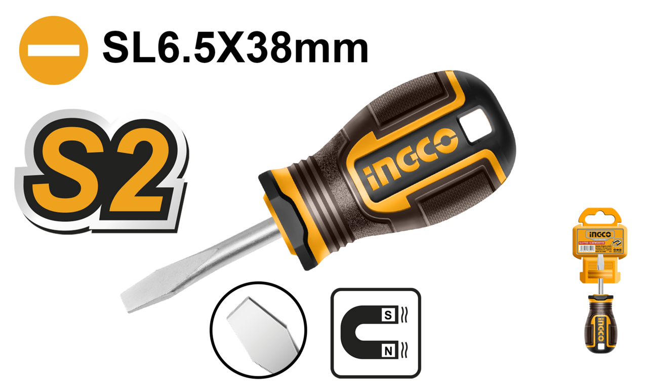 S/DRIVER S 6X38MM SLOTTED