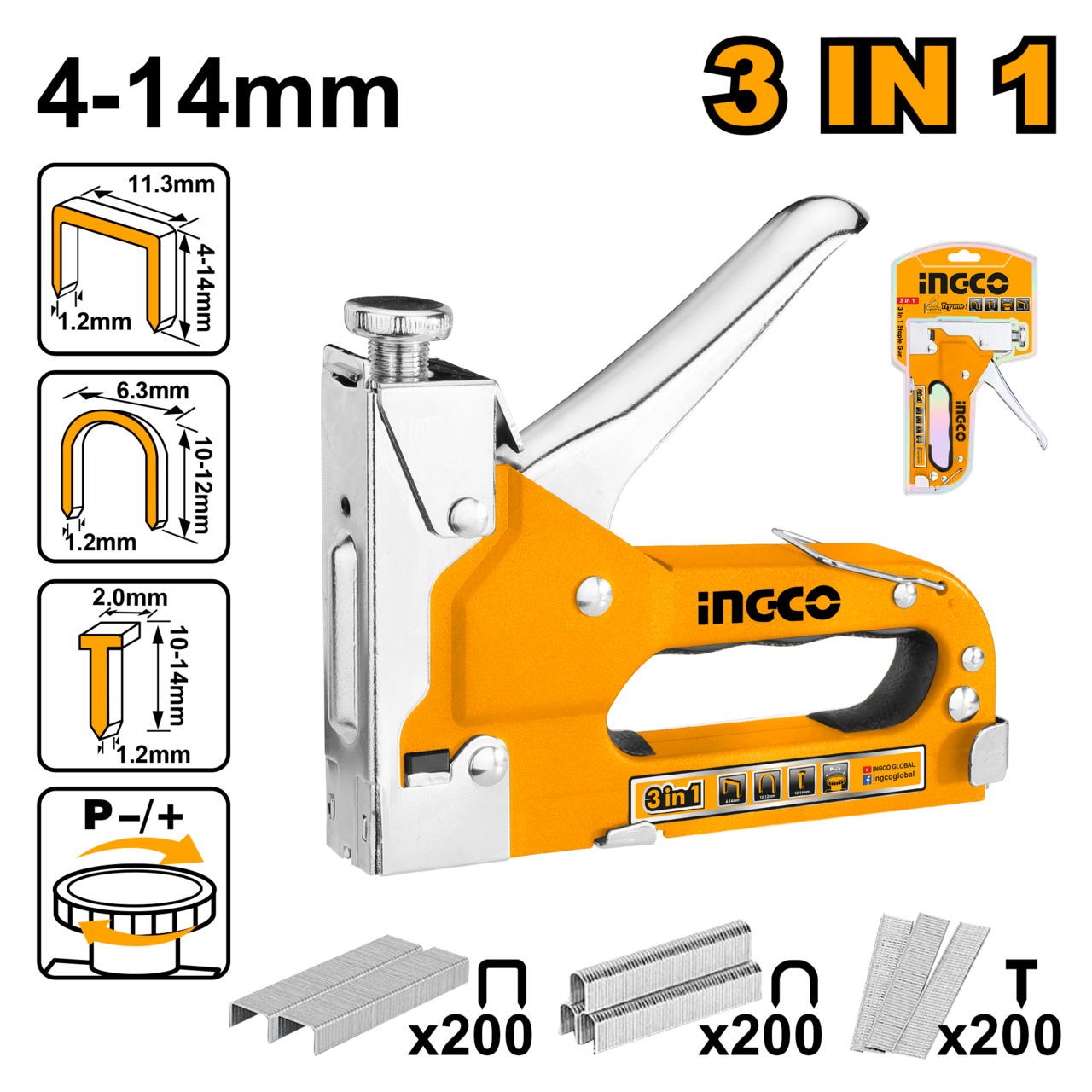3 in 1 Staple Gun