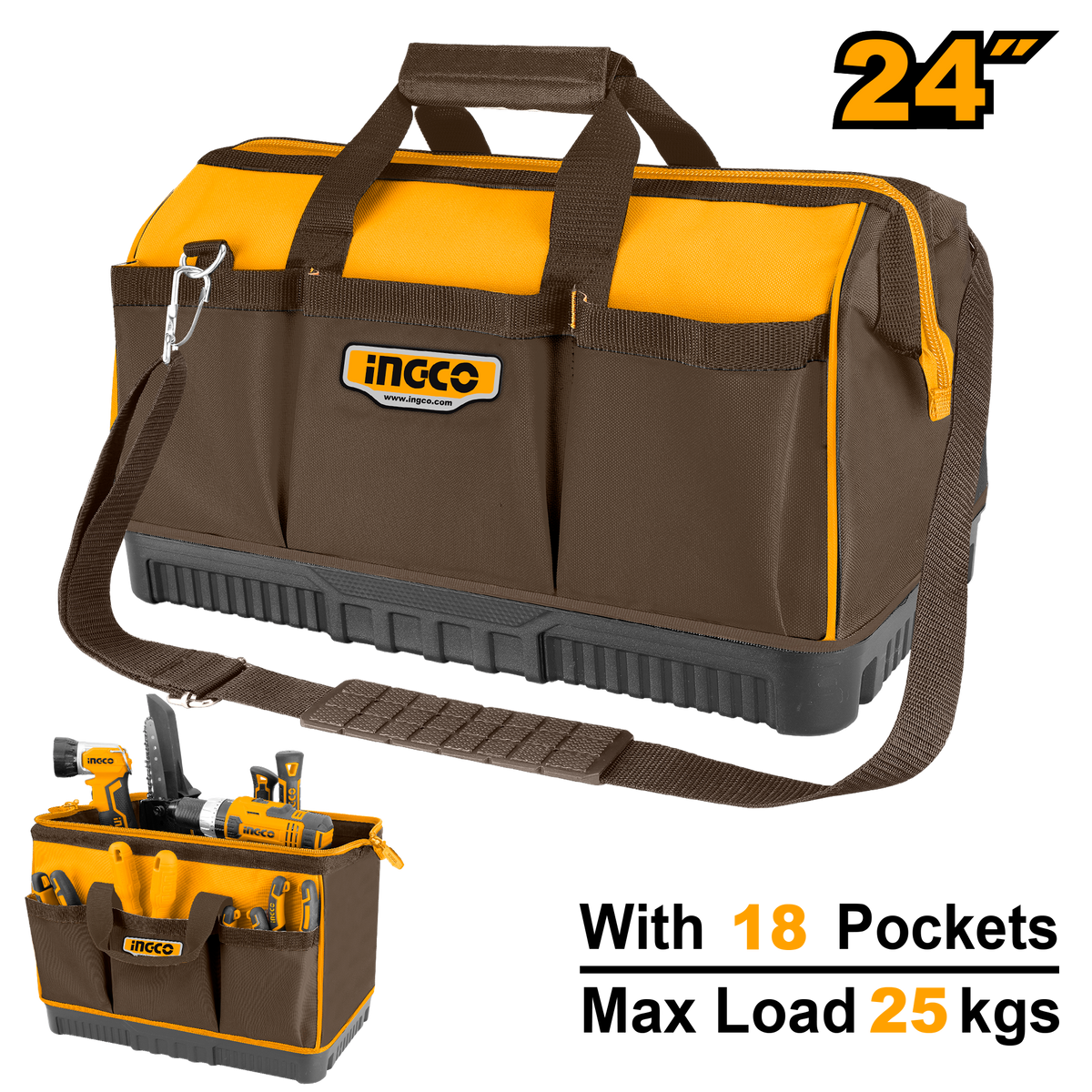 TOOL BAG HARD BOTTOM 600MM