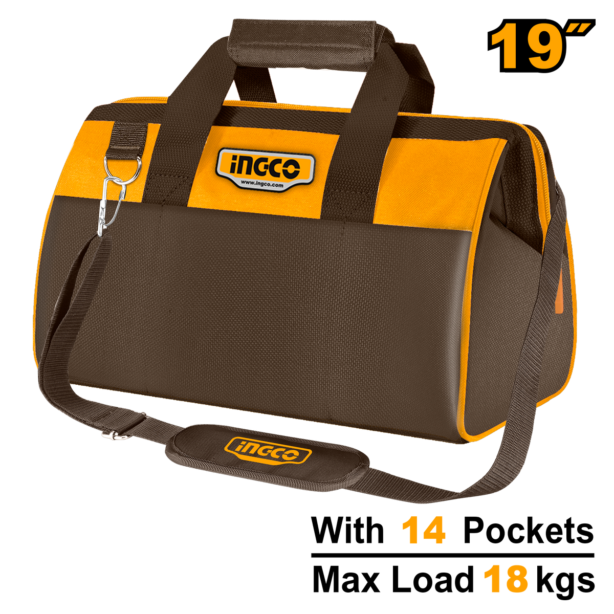 TOOL BAG 19 INCH 14 POCKET 18KG