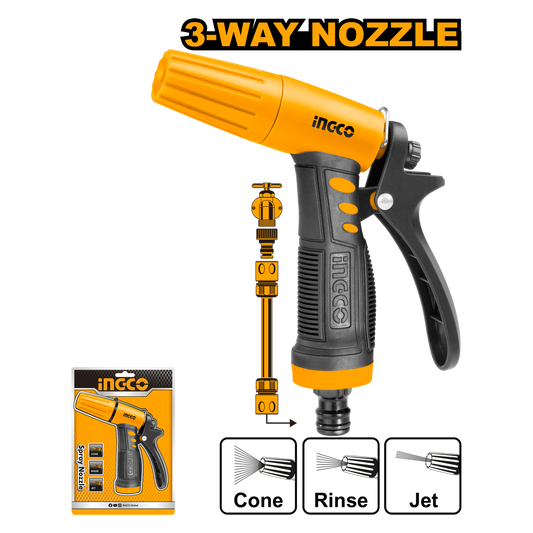 GARDEN NOZZLE TRIGGER 3-WAY