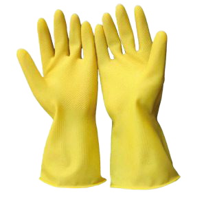 YELLOW HOUSEHOLD GLOVES L