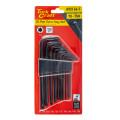 10PC TORX KEY SET T9-T50  CR-V CARDED