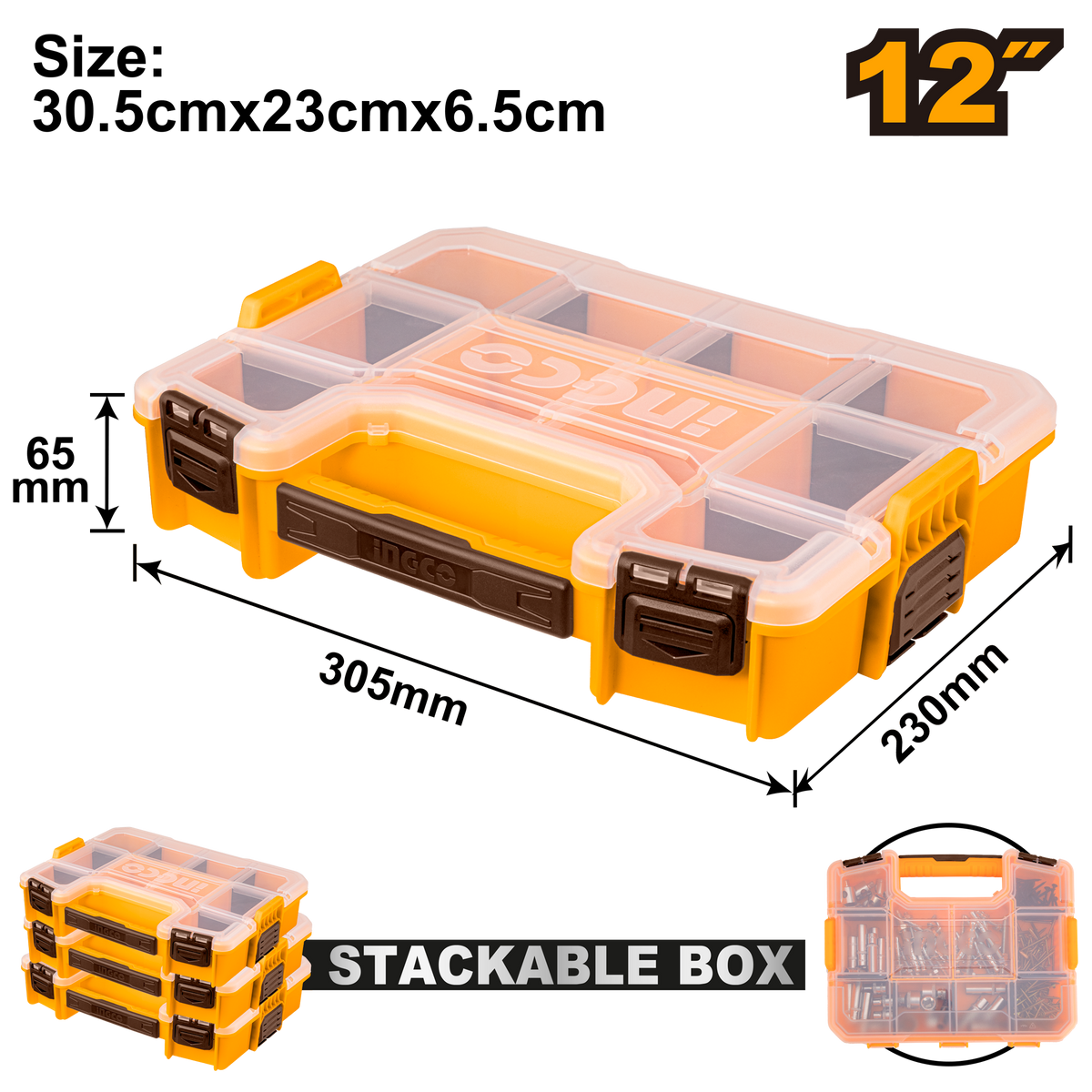 PLASTIC ORGANISER 305x230x65