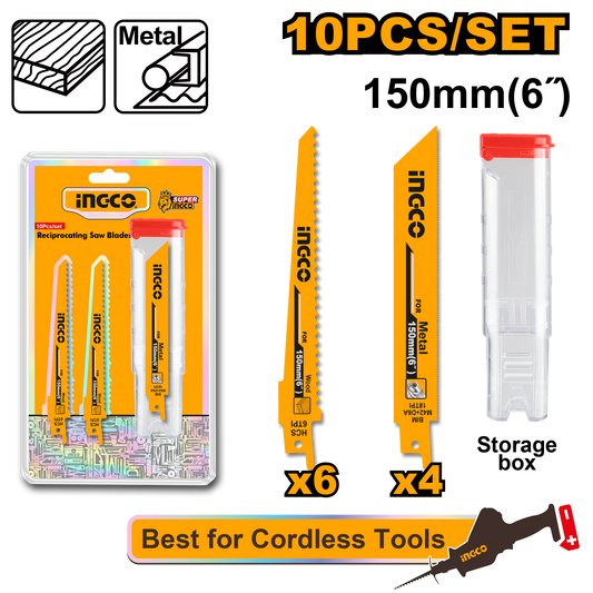 Reciprocating saw blades set
