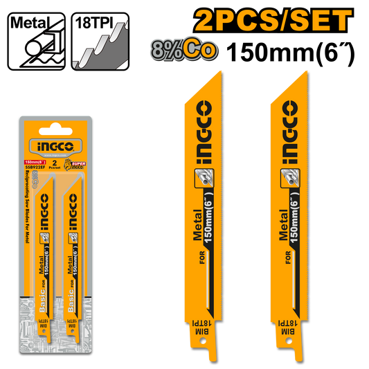 BLADE RECIP METAL 18TPI 2PC