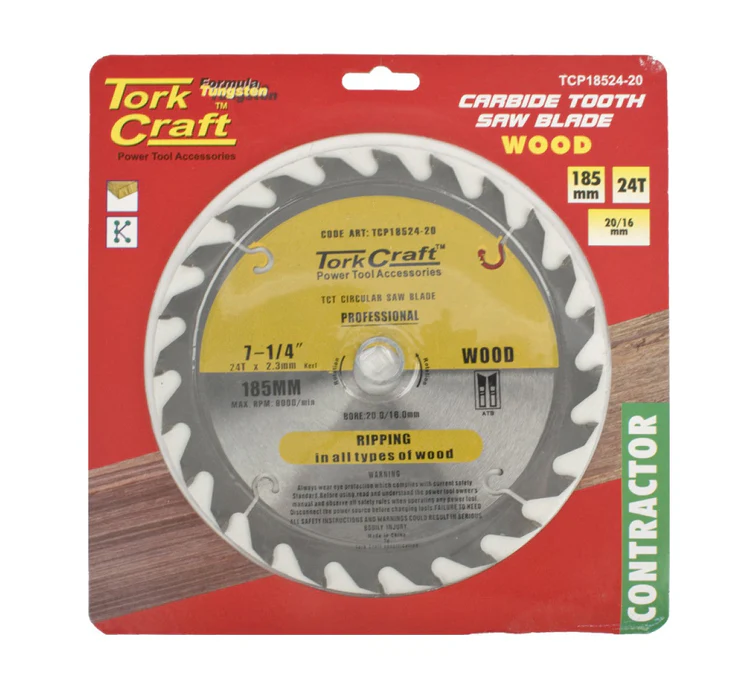BLADE CONTRACTOR 185 X 24T 20-16MM CIRCULAR