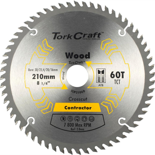 BLADE CONTRACTOR 210 X 60T 30-1-20-16 CIRCU