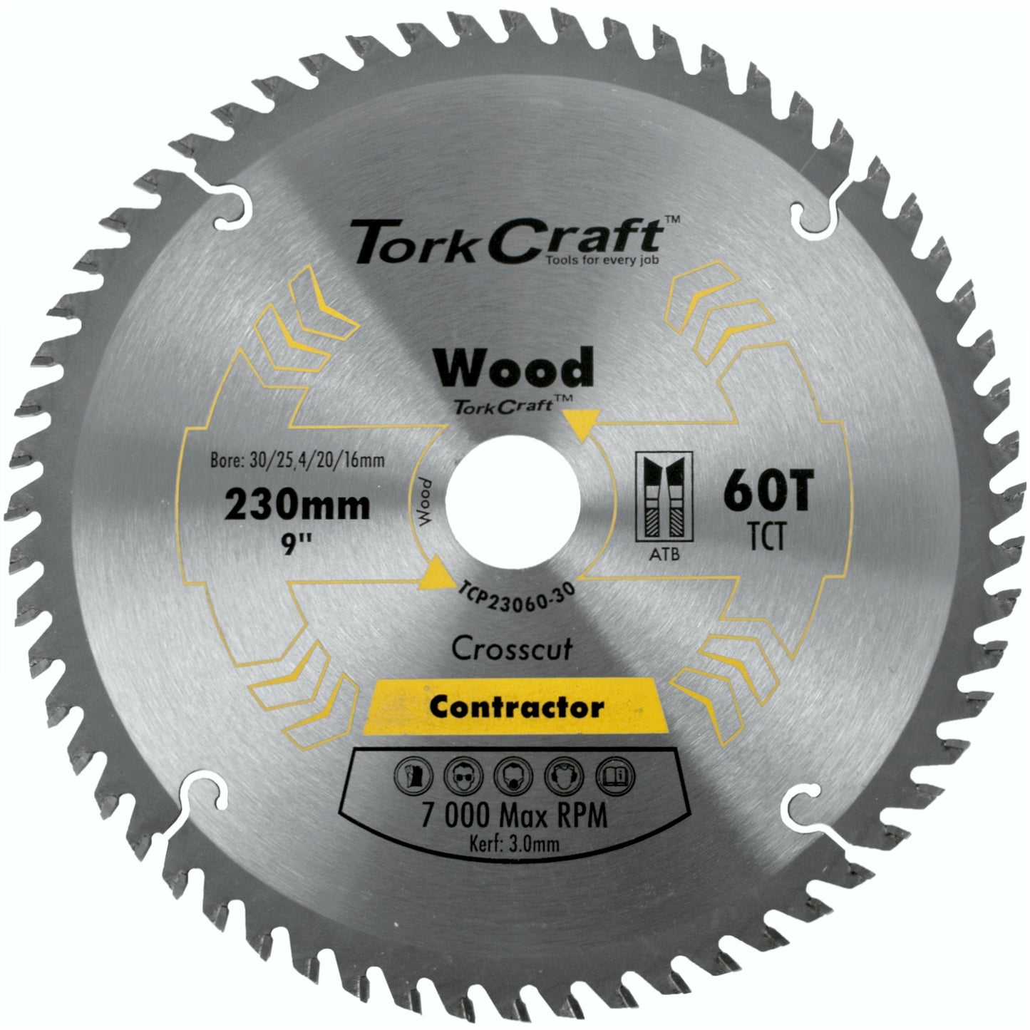 BLADE CONTRACTOR 230 X 60T 30/1/20/16 CIRCU