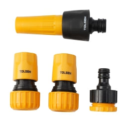 Garden Hose Fitting Set 3/4" 4 Pc TOLSEN
