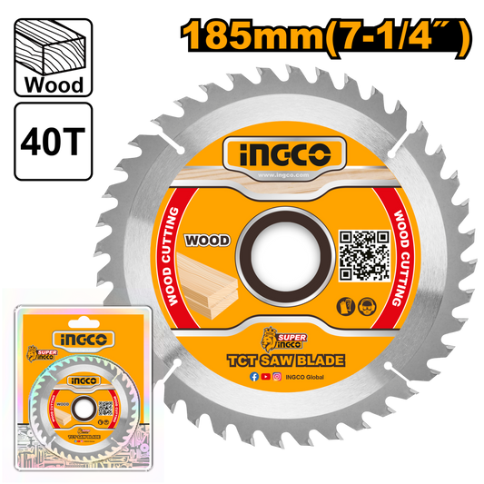 BLADE TCT WOOD 185X40T 2016