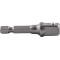 SOCKET ADAPTOR 3/8M SQ X 50MM 1/4M HEX SHANK CARDED
