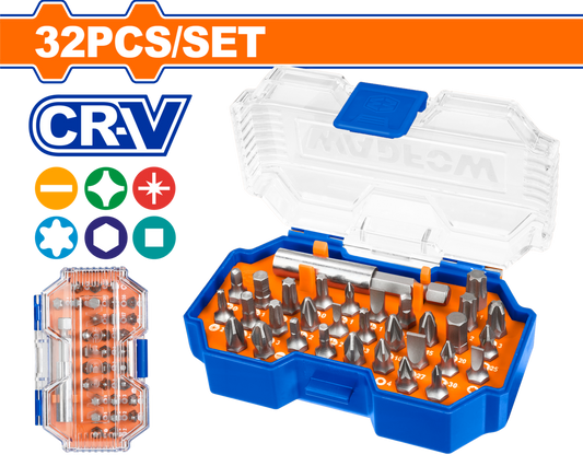 S/DRIVER BIT ACC SET CR-V IN BOX 32 PCS