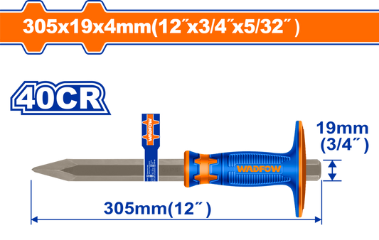 CHISEL CONCRETE 40CR 4X19X305MM