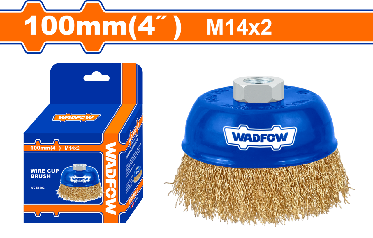 WIRE CUP BRUSH M14X2 100MM