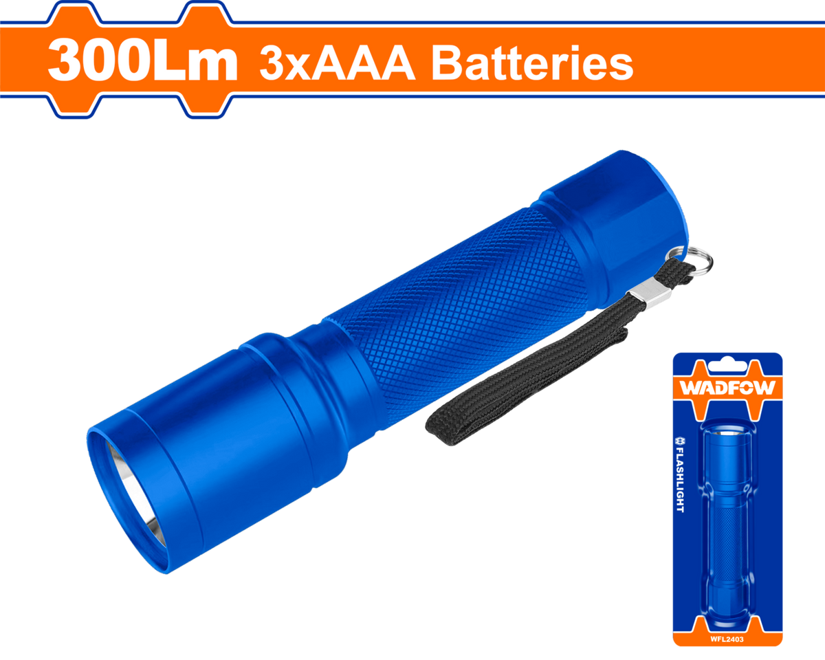 TORCH FLASH LIGHT 90-300LM 130M