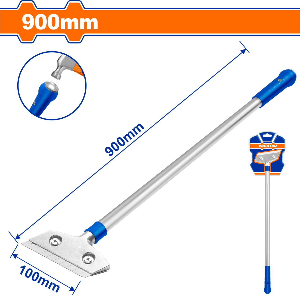 SCRAPER METAL ALUM 900MM