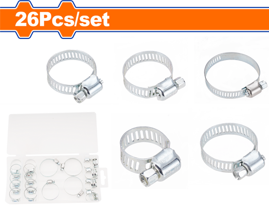 HOSE CLAMP SET 16-40MM 26PCS