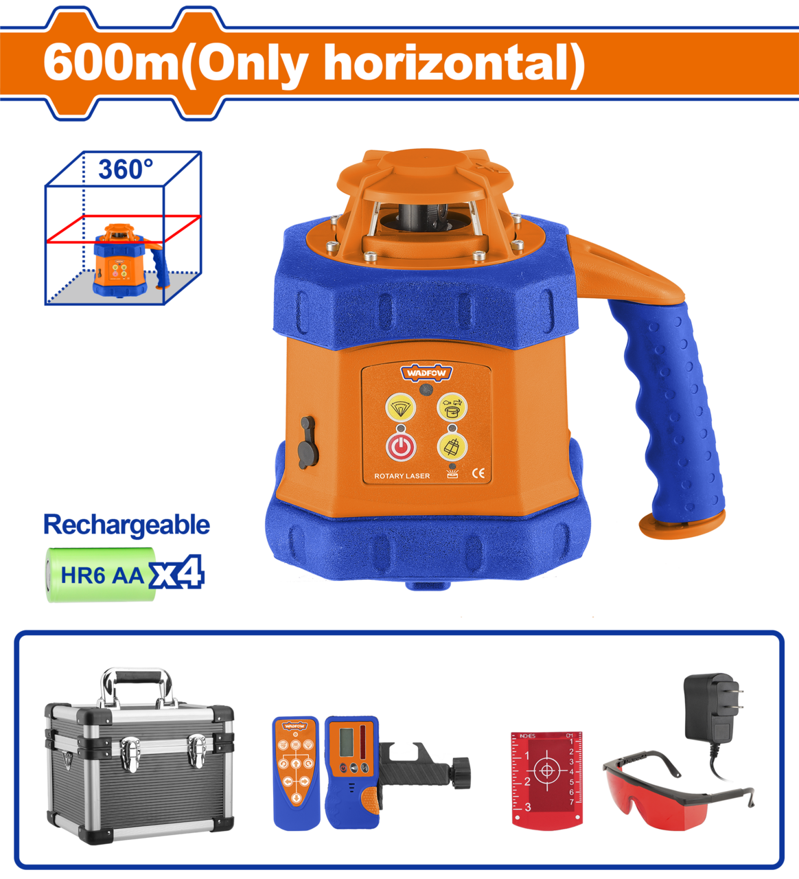 LASER LEVELING ROTARY HRZ+BAT