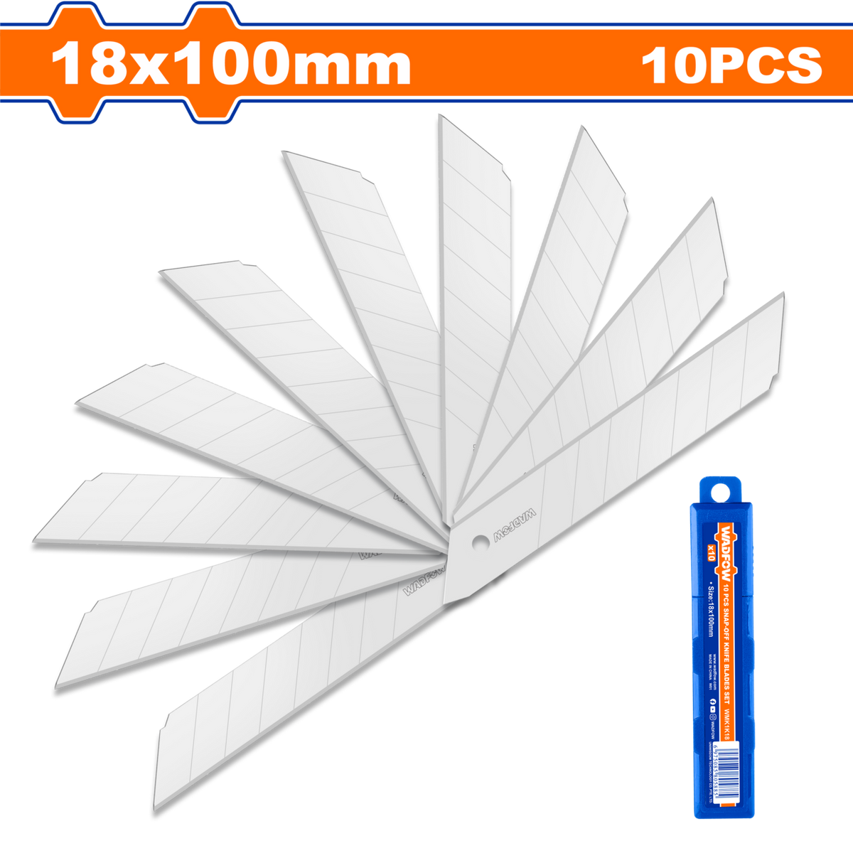 BLADE SET S/OFF 18X100MM 10PCS