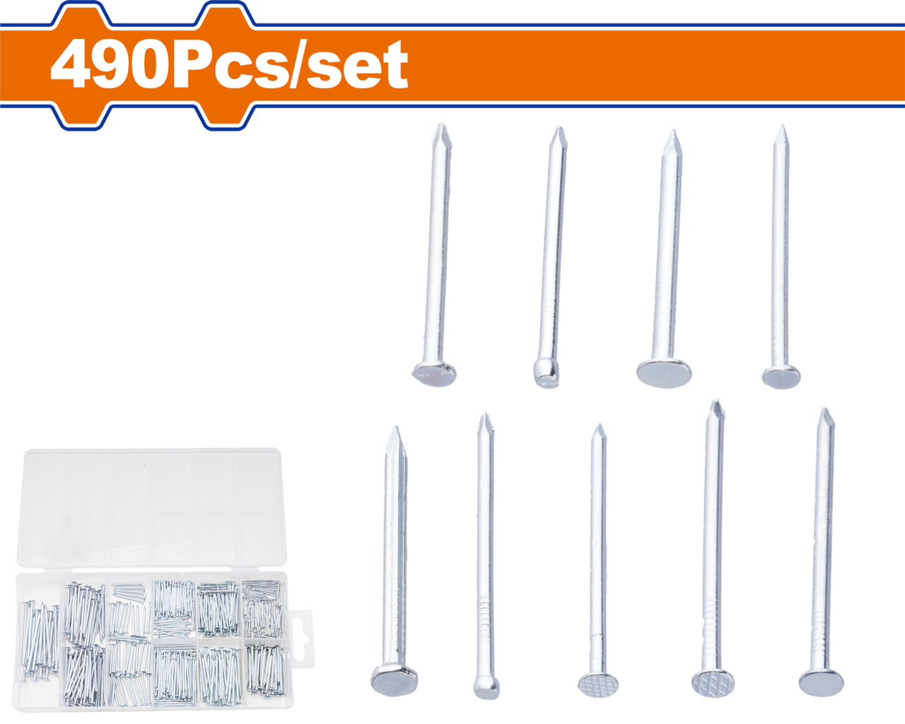 NAIL ACC KIT 490PCS
