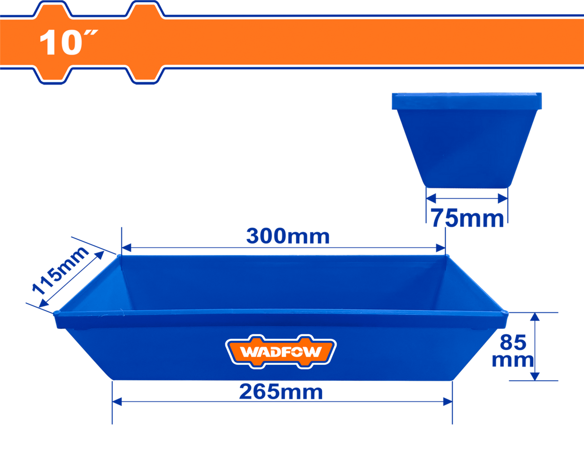 PLASTIC MUD PAN 250MM